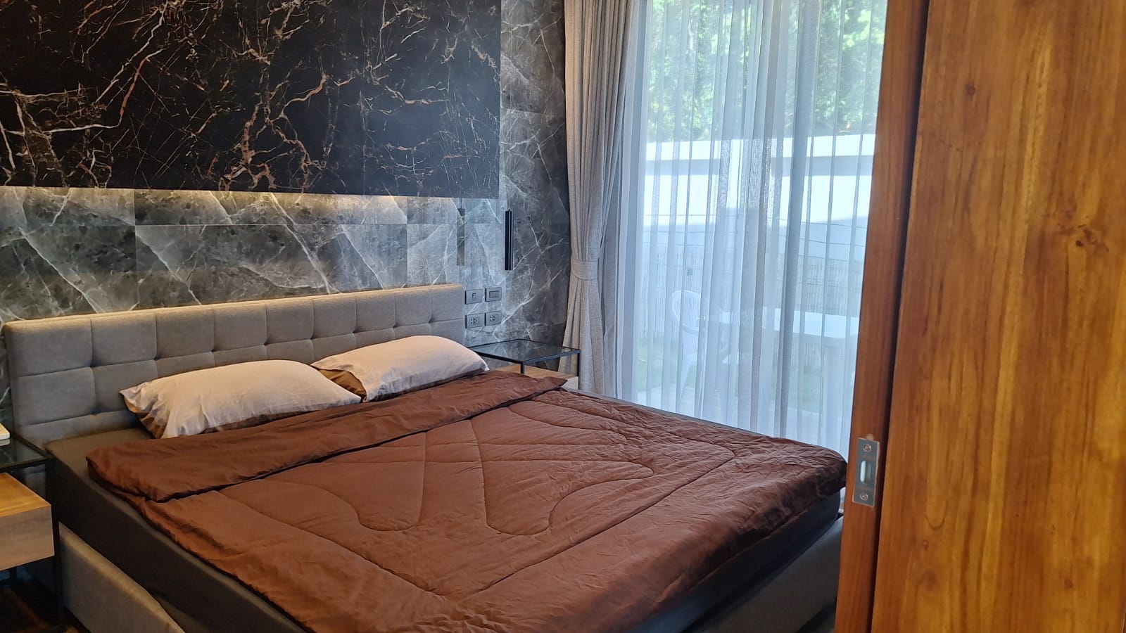Bedroom — black marble, luxury design